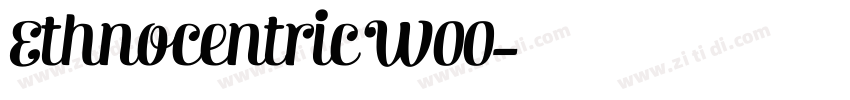 Ethnocentric W00字体转换